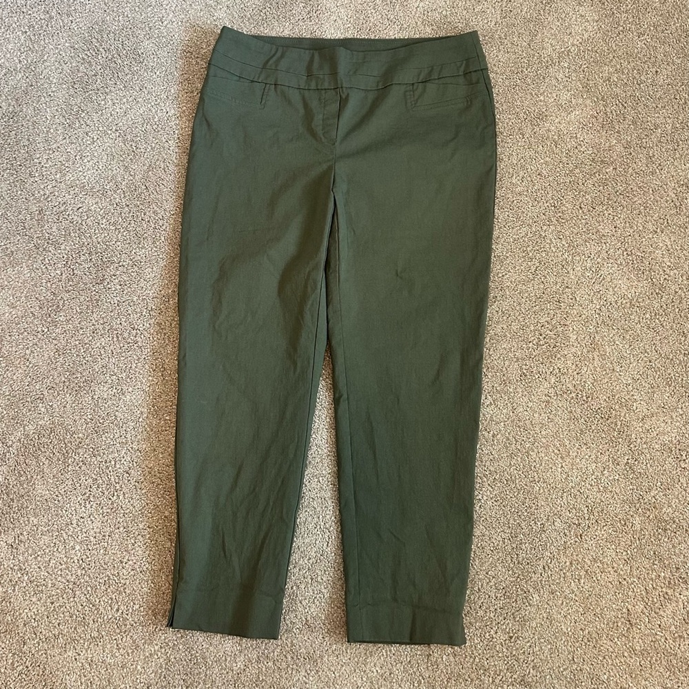 Zac & Rachel khaki green pants size 14